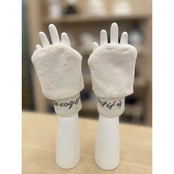 [여주점] 여성 퍼 손등 덮개 GP422LSAO7 WHTE