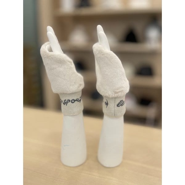 [여주점] 여성 퍼 손등 덮개 GP422LSAO7 WHTE