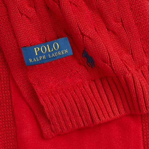 폴로 키즈 남아 8-18세 케이블 니트 코튼 스카프(CWPOHGSYJ320056600)