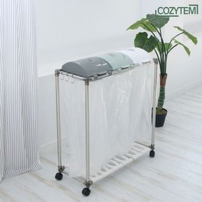 디오 분리수거함 스윙형 재활용 분리수거대 이동식 2구 3구 4구