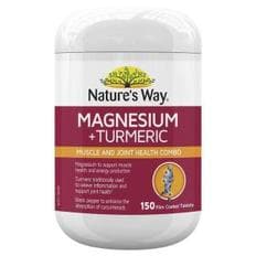 네이처스웨이 마그네슘 + 터머릭 터메릭 강황 150 정 (호주) Natures Way Magnesium + Turmeric