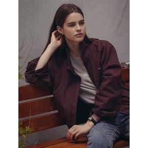 Bonnie cotton bomber jumper_Wine