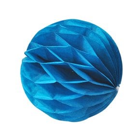 페이퍼허니컴볼(6cm)블루 꽃볼 페이퍼벌룬 페이퍼휠