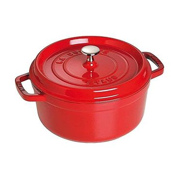  독일 스타우브 무쇠냄비 Dust cast iron roaster / cocotte around 24 cm 3.7 l cherry red 1344