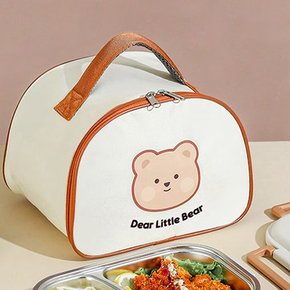 설렘하우스 스텐 토끼 곰 보온보냉가방 도시락통 런치백