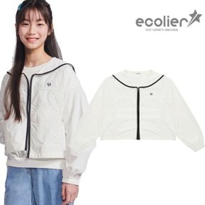 여름 여자 배색 세일러카라 점퍼(24B0153)