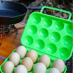 보관함 달걀 여행 캠핑 트레이 계란 에그 용기 12칸 X ( 2매입 )