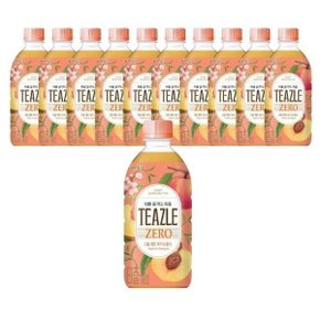 티즐 제로 피치우롱티 500ml 10개