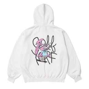 후드티 피그먼트 다잉 마스터 래빗 화이트 HOODIE PIGMENT DYEING MASTER RABBIT WHITE