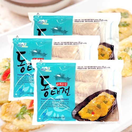 [동방유통] 수제손질 동태전 400gx3팩(1.2kg)/HACCP인증