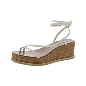 4235134 Jimmy Choo Drive 60 Womens Leather Open Toe Wedge Sandals