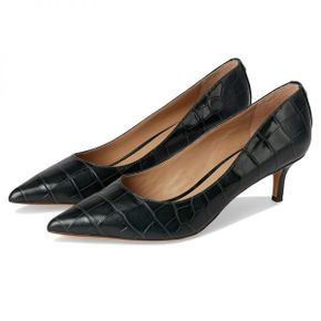 우먼 로렌 랄프 로렌 Adrienne Crocodile-Embossed 레더 펌프스 - 다크 Pine 10659272
