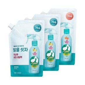 온더바디 코튼풋 발을씻자 풋샴푸 리필 500ml 레몬 2개 + 자몽 1개 깨