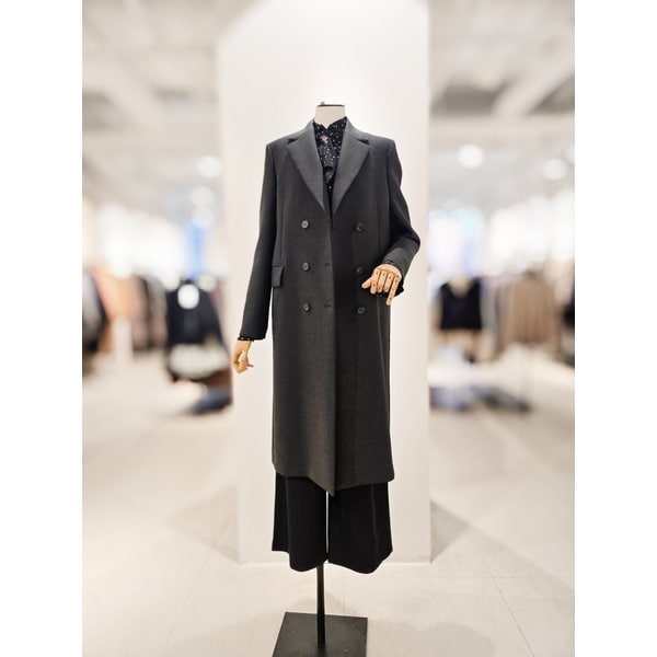 [파주점] [더아이잗컬렉션]플라워 브로치 롱 자켓 CPAA0JK211