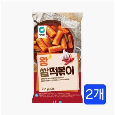 청정원 왕떡볶이 420g/2개