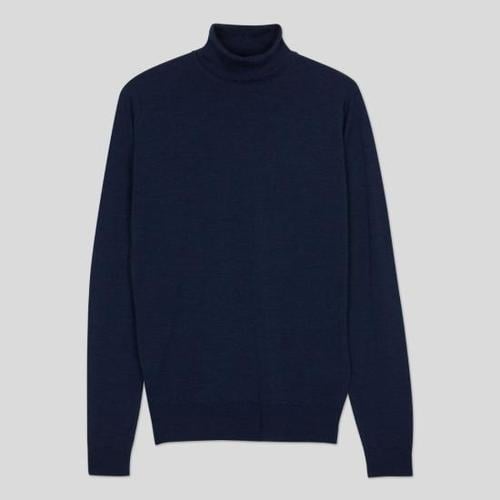 존스메들리 스웨터 CHERWELL PULLOVER ROLL NECK LS INDIGO