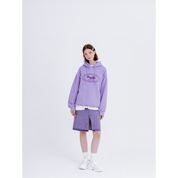 데님 미디 스커트 (퍼플)