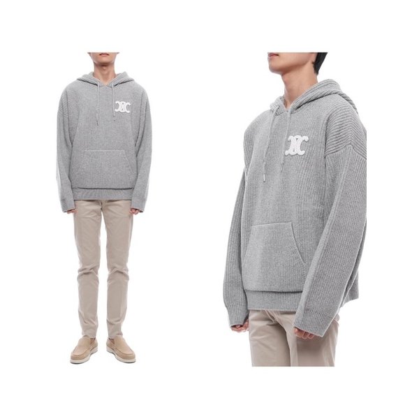 25FW 남성 트리옹프 패치 울 후드 니트 (RY0FV0ZTQ 08GC 25F)