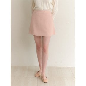Side-Pocket A-Line Mini-Skirt / Peach(2color)
