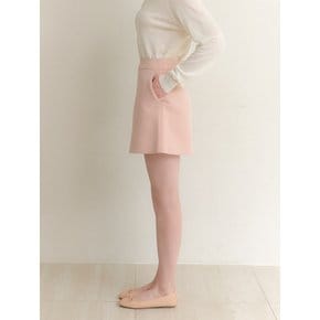 Side-Pocket A-Line Mini-Skirt / Peach(2color)