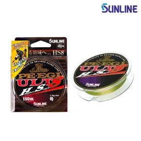 선라인 루어 낚시 합사 솔티메이트 PE EGI ULT HS8 180 0.5호