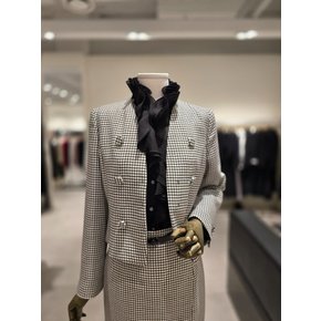 [파주점] 브이넥 울 투스 체크 크롭 재킷 JP9A0JK141