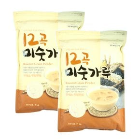 12곡 웰빙 미숫가루 선식 2kg(1kgx2봉) 아침식사대용