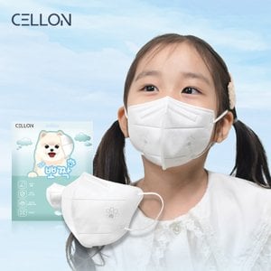 셀온테라피 KC인증 뽀짝 유아 어린이 새부리형 2D마스크 소형 30매(1박스)