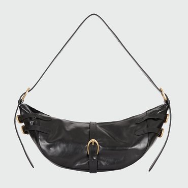 EENK HERR Buckeled Hobo Bag - Black