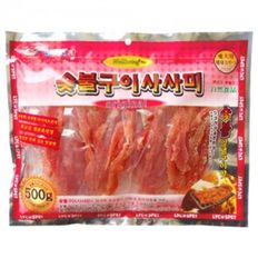 라이코스 숯불구이사사미 500g 강아지간식