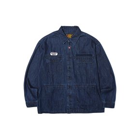 Point Denim Detail Shirket Blue