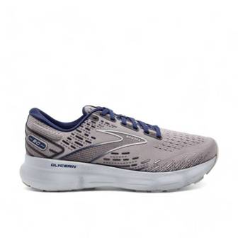 이스퀘어 5032974 BROOKS Mens Glycerin 20 Running Shoes In Alloy/grey/blue Depths