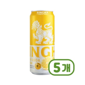 싱하 레몬소다 제로칼로리 탄산캔음료 330ml x 5개