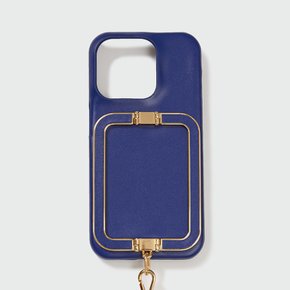 Phone Case with Leather Strap - Blue