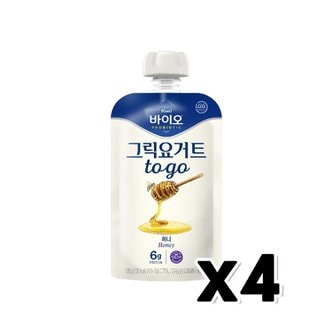  매일 바이오 그릭요거트 허니 마시는요거트 120g x 4개