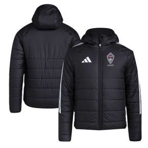 4644246 Adidas Mens adidas Black Colorado Rapids Tiro 24 Full-Zip Winter Hoodie Jacket