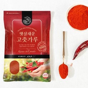 G[햇빛고을] 고춧가루 보통 매운맛 500g (고추장용)