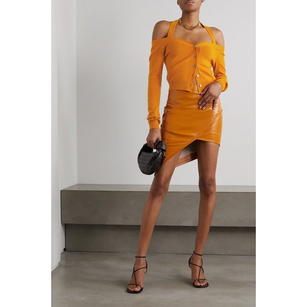 제이넵 아르샤이 오프숄더 홀터넥 캐시미어 가디건 골드 1647597290010246