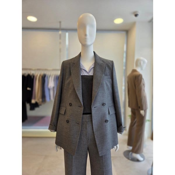 [여주점] [더 아이잗] 여성 피크드 라펠 테일러드 셋업 재킷(IRBA0JK221)