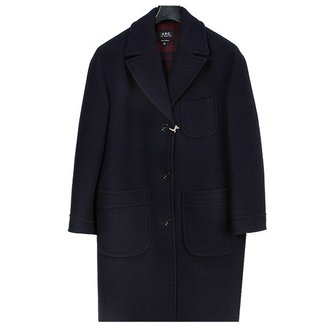 아페쎄 여성 NINA 울 코트 WVAPV F01485 IAK DARK NAVY [APC031dn]