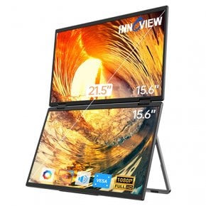 InnoView 1080p Type-C miniHDMI IPS 모바일 모니터 2화면 듀얼 모바일 모니터 15.6인치 트리플