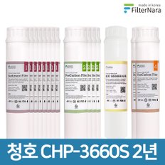 청호나이스 CHP-3660S 인터록 고품질 정수기 필터 호환 2년 세트