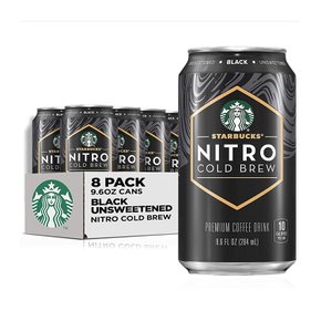 Starbucks스타벅스  니트로  콜드브루  커피  블랙  언스위트  284ml  8캔