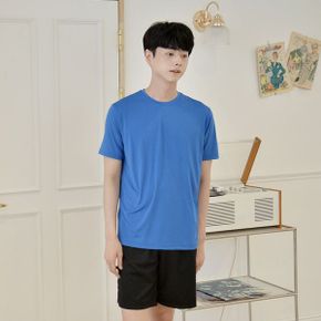 교복몰 싱글 스판 라운드 반팔  남여공용  반티 생활_P356052025