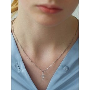 [Surgical] Cubic Cross Necklace