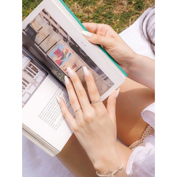 리유저블 네일팁 트리플 화이트(아몬드)