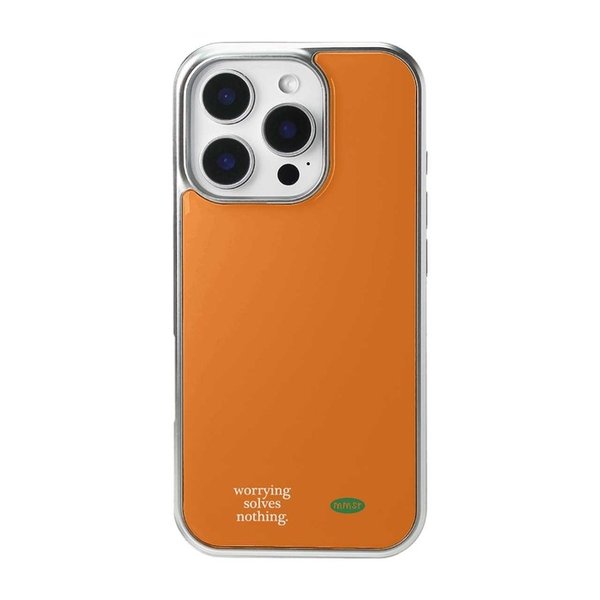 holiday epoxy bumper case (silver / orange)