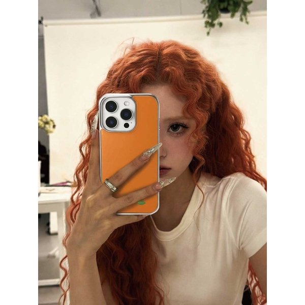 holiday epoxy bumper case (silver / orange)