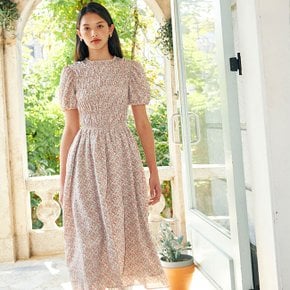 [아이아이]  JADE SHIRRING MAXI DRESS_PINK (EEOR1OPR01W)