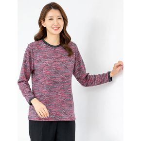 엄마옷 라운드 겉기모 지그재그 긴팔티셔츠 MQG128823 마담 미시 중년여성 빅사.._P435747918